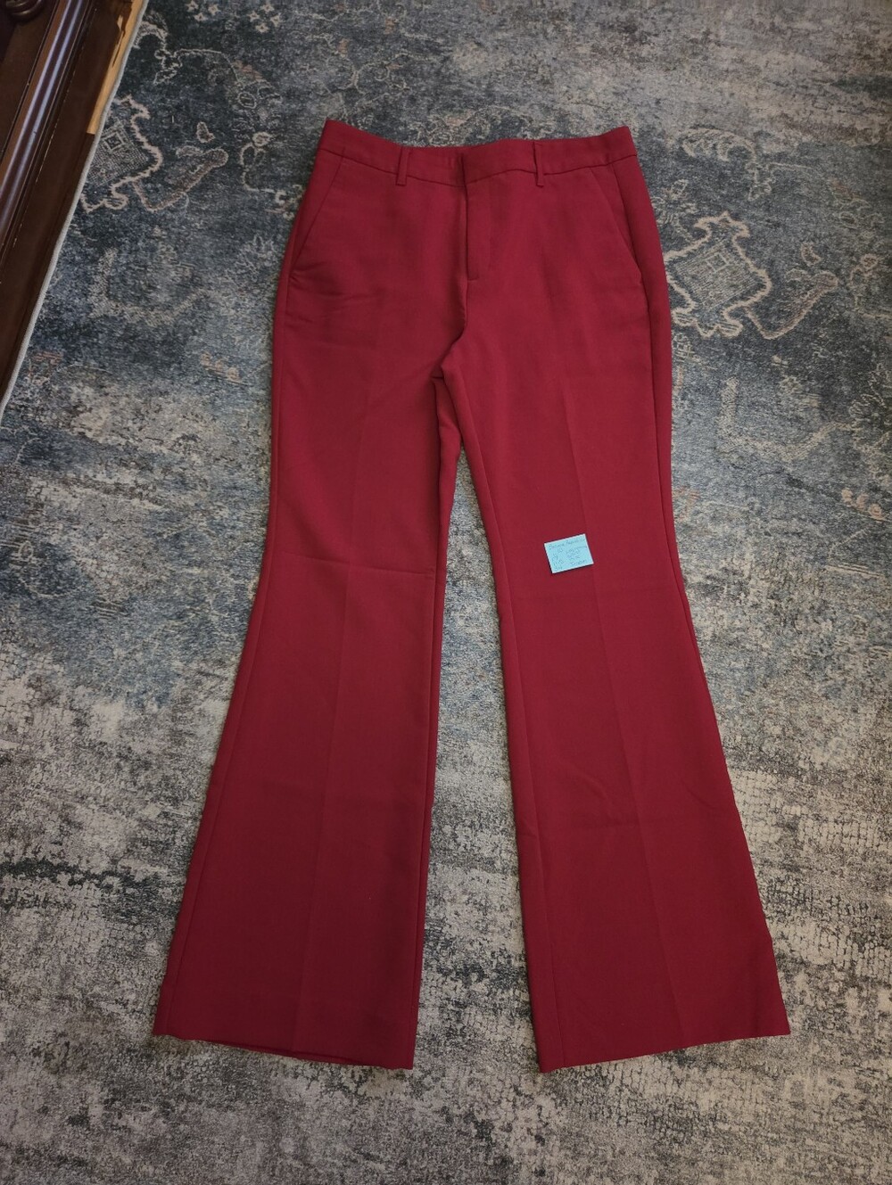 Banana Republic Red Flared Wide-Leg Trouser Dress Pants Size 10